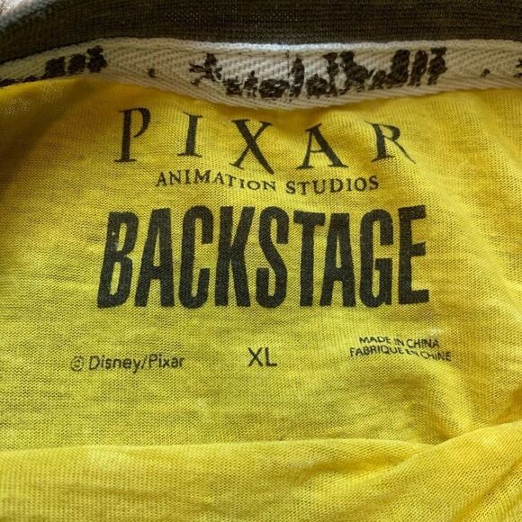 Vintage Yellow Pixar Disney Novelty Graphic Shirt Tee T Shirt Extra Large - Picture 3 of 7